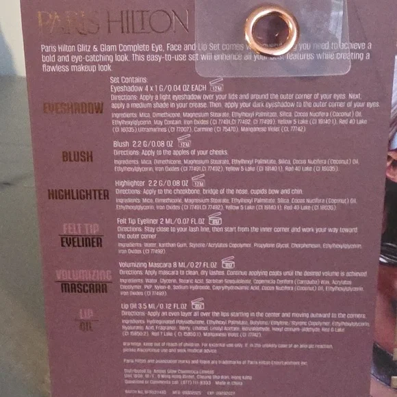 PARUS HILTON NEW Glitz & Glam Complete Eye, Face, And Lip Set - Picture 7 of 10